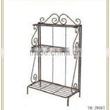 Metal Wire 3 Tier Black Plant Stand thumbnail-1