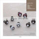 925 Sterling Silver Cufflink Made in Italy G15 Cameo 10mm thumbnail-1