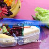 BPA-Free Plastic Lunch Box 3 Compartments Lunch Box thumbnail-4