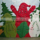 2017 Christmas Felt Tabletop Decoration Santa Penguin Snowman Made in China