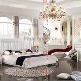 Top Quality Home Furniture / Modern Design Bedroom Set / Genuine Leather Bed Set LV-B9016-RE thumbnail-3