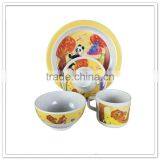 Round Melamine Dining Tableware Sets, Printed 6pcs Japanese-style Hotel Tableware thumbnail-4