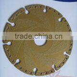 Vacuum Brazed Diamond Grinding Disc With Key Slot/Circular Brazed Diamond Saw Blade