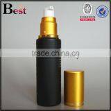 50ml Hot Products Hot Stamping Black Frosted Glass Bottle With Gold Aluminum Pump and Cover for Lotion Cosmetic Packaging thumbnail-4