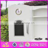 2017 High Quality Kids Wooden Pretend Play Kitchen,popular Pretend Play Kitchen, Children Toy Pretend Play Kitchen W10C214 thumbnail-6