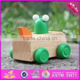 2017 New Products Funny Frog Car Children Toy Wooden Animals W04A323 thumbnail-6