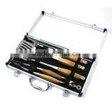 BQ-0045 / Bamboo and Drop Forged Handle 4 Pcs Bbq Set thumbnail-1