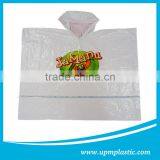 One Time Use Disposable Printed Plastic Rain Poncho thumbnail-4