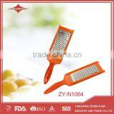 Orange Stainless Steel Kitchen Mircroplane Zester Grater thumbnail-1