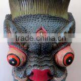 Dragon Mask Wall Hanging Decor Handmade in Nepal thumbnail-3