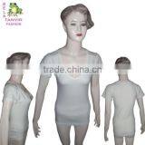 T-Shirt Women Cotton Mix Lycra Pure White thumbnail-1