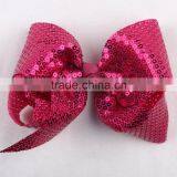 Factory Wholesale Women Girls Sequined Jojo Alligator Hair Bow Clips thumbnail-6