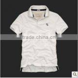 100%cotton Blank White Men's Polo Shirt thumbnail-1