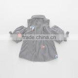 Wholesale Kids Girl Blouse Fashion Design With Embroidered Flower thumbnail-4