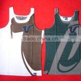 Mens Full Body Printed High Quality Fashionable Cotton Tank Tops thumbnail-1