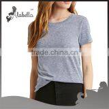 Cotton Fabric Plain t Shirts With Short Sleeve thumbnail-1