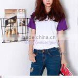 Women Blank t - Shirt 3/4 Sleeve Raglan Baseball, 100% Cotton thumbnail-1