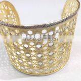 Fancy Designer 2 Tone Cuff Bracelets thumbnail-1