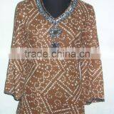 Tie and Dye Print Kurti thumbnail-1