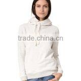 Women Sweatshirt With Double Hooded Design Specialized Hooded With Decorated Wire Long Sleeve Fleece With Rib Hem thumbnail-2