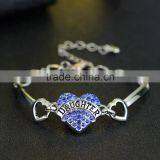 High End Crystal Chian Bracelet Handmade Lobster Clasp Bracelet for Aunt Gifts thumbnail-5