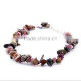Colorful Indian Agate Charm Anklet Diy Handmade Indian Agate Anklet Jewelry for Party thumbnail-4