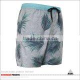 Leaf Print Swimming Wear Custom Logo Popular Mens Summer Shorts thumbnail-4