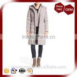 Hidden Front Zip Faux-fur Trim Padding Quilting Women's Coat thumbnail-2