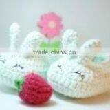 White Rabbit Shape Shoes For Baby Cute Knitted Soft Shoes Infant Newborn Shoes thumbnail-1
