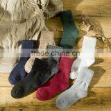 Zm33450a Cheap Wholesale Korean Style Retro Pure Color Winter Socks for Women thumbnail-2