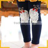 Adorable Kids Leggings Printing Fleece Lined Leggings for Girl thumbnail-1