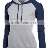 2017 High Quality OEM Designer Autumn Clothes Plain Dyed Blank PulloverJersey Lady Hoody thumbnail-3