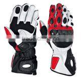 Black Motorcycle Motorbike Genuine Leather Gloves thumbnail-1