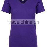 Next Level Apparel Ladies' Ideal V-Neck Tee - Made From 60% Combed Ring-spun Cotton and 40% Polyester and Comes With Your Logo. thumbnail-3