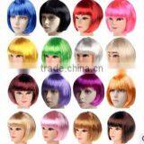 Walson 2015 Bob Wig Fancy Dress Costume 20s 50s Short Fringe Style Cosplay Party Hair Womens thumbnail-1