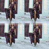 New Fashion Chiffon Short Front Long Back One-piece Women Dress thumbnail-2