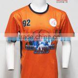 China Custom Wholesale Plain Sublimation Polyester Football Jersey China Factory thumbnail-1