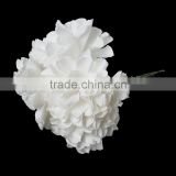 Paper Artificial Flower Decoration Millinery White 9.0cm(3 4/8"), 1 Packet(Approx 144 PCs/Packet)