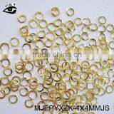 Nail Studs 4mm Gold Round Hole Studs for Nail Art Decorations thumbnail-1