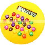Mini Cute M&M Calculator Hamburge Round Cute Customized Logo Color Calculator thumbnail-3