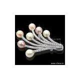 Sell Fashion Silver Brooch With Pearls thumbnail-1