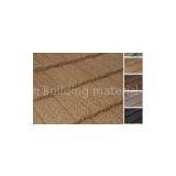 Colorful Flat Shake Stone Chip Coated Steel / Metal Roof Tiles For Hotel Decoration thumbnail-1