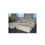 White Leather Sofa Set thumbnail-1