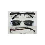 Stainless Steel Eyeglass Frames With Clip On Sunglasses , Polarized Lens