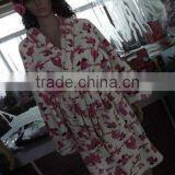 Coral fleece bathrobe men's long bathrobes