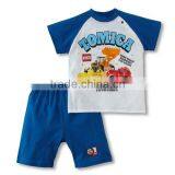 2016 Summer 2 Pcs/set Cartoon Helicopter Baby Romper thumbnail-4