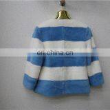 China Supplier Women Fur Garment Rex Rabbit Fur Coat With Dyed Color thumbnail-4