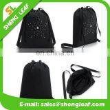 Graceful Drawstring Bags for Sale Black Backpack With Good Quality thumbnail-2