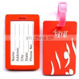 wholesale rubber soft pvc metal custom plastic silicone leather luggage tag