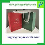 Cusotm Satin Rope Twisted Handle Christmas Paper Bag for Festival Present Gift thumbnail-3